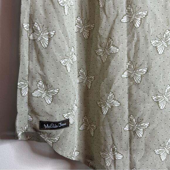 NWT Matilda Jane Green Butterfly Sleeveless Sheer Tank Top Medium - Picture 5 of 7